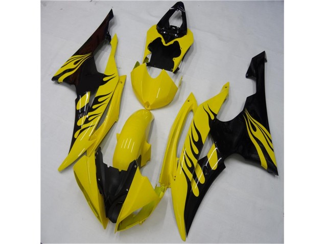 Carénage Moto R6 2008-2016 - Jaune Noir Vente en Gros Carénage Moto R6 2008-2016 - Jaune Noir Vente en Gros