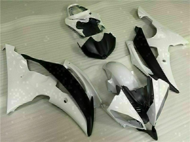 Kit Carénages Motos & Plastique R6 2008-2016 - Blanc Noir Vente en Gros Kit Carénages Motos & Plastique R6 2008-2016 - Blanc Noir Vente en Gros