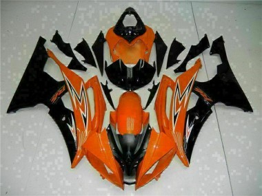 Carénage Moto R6 2008-2016 - Orange Noir Vente en Gros