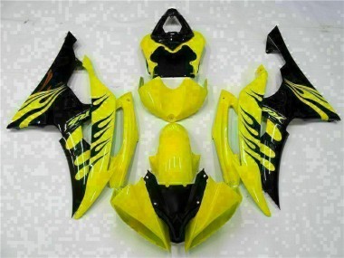 Carénages Moto R6 2008-2016 - Jaune Noir Vente en Gros