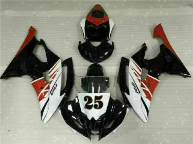 Kit Carénages Motos R6 2008-2016 - Blanc Noir Vente en Gros