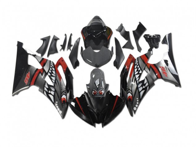 Carénage Moto R6 2008-2016 - Gris Rouge Requin Vente en Gros Carénage Moto R6 2008-2016 - Gris Rouge Requin Vente en Gros