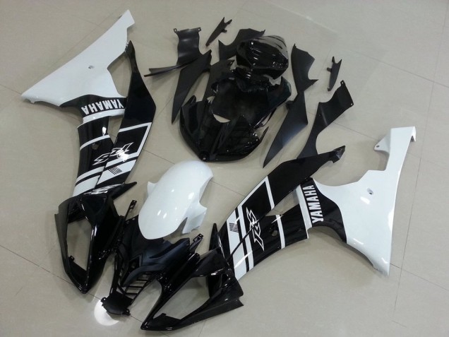 Carénage Moto R6 2008-2016 - Blanc et Noir Vente en Gros