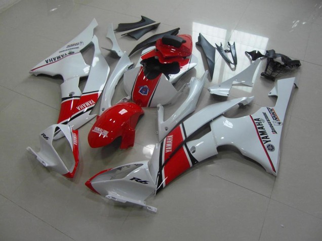 Carénage Moto R6 2008-2016 - Blanc Rouge Style OEM Vente en Gros Carénage Moto R6 2008-2016 - Blanc Rouge Style OEM Vente en Gros