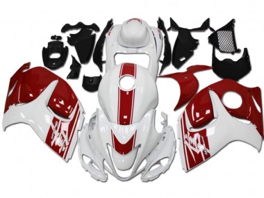 Carénages Moto GSXR 1300 Hayabusa 2008-2019 - Blanc Rouge Vente en Gros