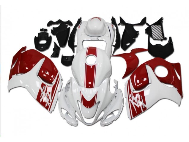 Carénages Moto GSXR 1300 Hayabusa 2008-2019 - Blanc Rouge Vente en Gros Carénages Moto GSXR 1300 Hayabusa 2008-2019 - Blanc Rouge Vente en Gros