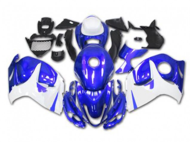 Carénages Moto GSXR 1300 Hayabusa 2008-2019 - Bleu Blanc Vente en Gros Carénages Moto GSXR 1300 Hayabusa 2008-2019 - Bleu Blanc Vente en Gros