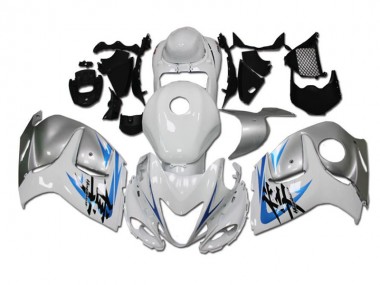 Carénage Moto GSXR 1300 Hayabusa 2008-2019 - Blanc Bleu Vente en Gros