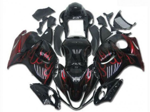 Carénages Moto & Carrosserie GSXR 1300 Hayabusa 2008-2019 - Noir Rouge Vente en Gros