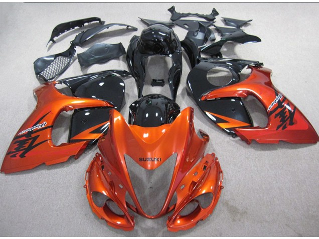 Carénage Moto GSXR 1300 Hayabusa 2008-2019 - Orange Noir Vente en Gros Carénage Moto GSXR 1300 Hayabusa 2008-2019 - Orange Noir Vente en Gros