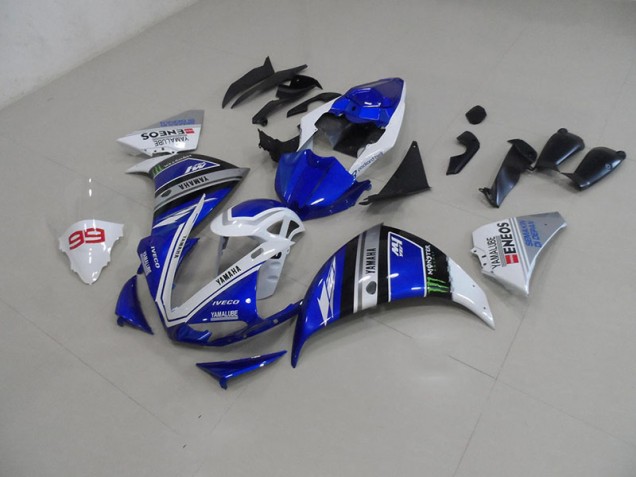 Carrosserie Moto R1 2009-2011 - Bleu Blanc Vente en Gros Carrosserie Moto R1 2009-2011 - Bleu Blanc Vente en Gros
