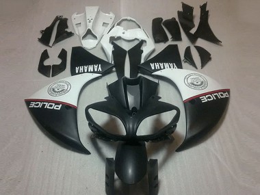 Carénage Moto R1 2009-2011 - Noir Mat Blanc Vente en Gros