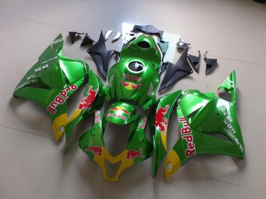 Carénage Moto CBR 600 RR 2009-2012 - Vert Red Bull Vente en Gros