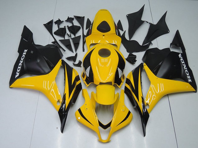 Carénage Moto CBR 600 RR 2009-2012 - Jaune Noir Vente en Gros Carénage Moto CBR 600 RR 2009-2012 - Jaune Noir Vente en Gros
