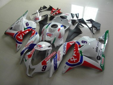 Carénage Moto CBR 600 RR 2009-2012 - Rouge Blanc Pata Vente en Gros