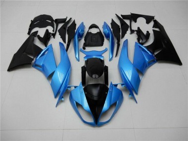 Carénages Moto ZX6R 2009-2012 - Bleu Noir Vente en Gros
