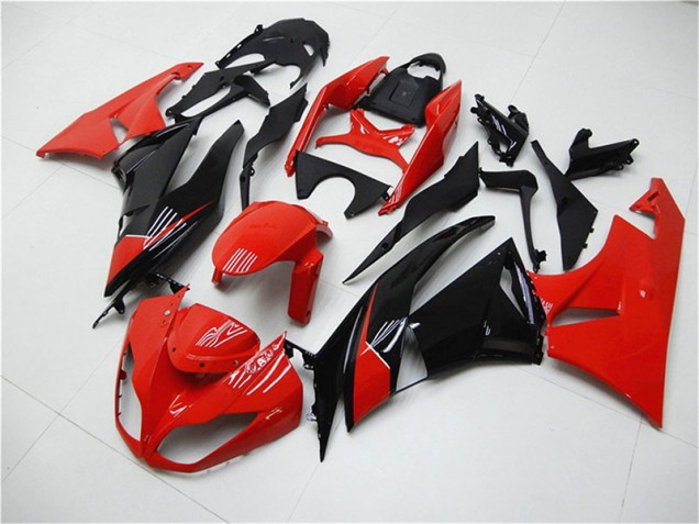 Carénage Moto ZX6R 2009-2012 - Rouge Noir Vente en Gros Carénage Moto ZX6R 2009-2012 - Rouge Noir Vente en Gros