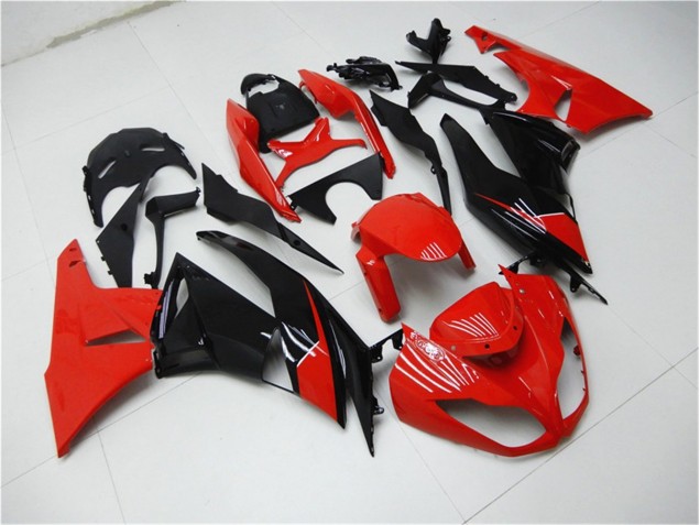 Carénage Moto ZX6R 2009-2012 - Rouge Noir Vente en Gros Carénage Moto ZX6R 2009-2012 - Rouge Noir Vente en Gros