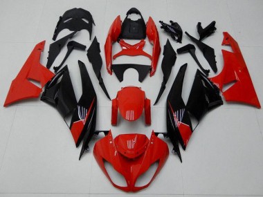 Carénage Moto ZX6R 2009-2012 - Rouge Noir Vente en Gros