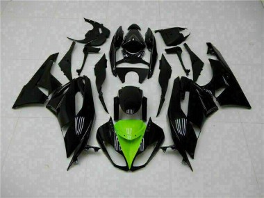 Kit Carénages Motos Complet ZX6R 2009-2012 - Noir Vert Vente en Gros