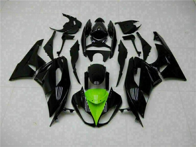 Kit Carénages Motos Complet ZX6R 2009-2012 - Noir Vert Vente en Gros Kit Carénages Motos Complet ZX6R 2009-2012 - Noir Vert Vente en Gros