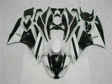 Carénage Moto ZX6R 2009-2012 - Blanc Noir Vente en Gros
