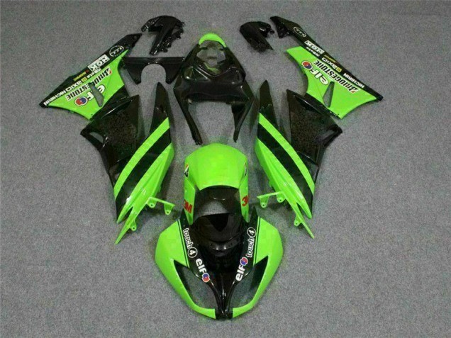 Carénage Moto ZX6R 2009-2012 - Noir Vert 3M Touch4 Vente en Gros Carénage Moto ZX6R 2009-2012 - Noir Vert 3M Touch4 Vente en Gros