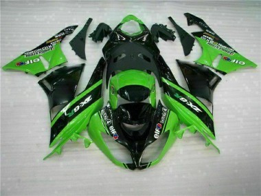 Carénages Moto ZX6R 2009-2012 - Vert Noir Vente en Gros