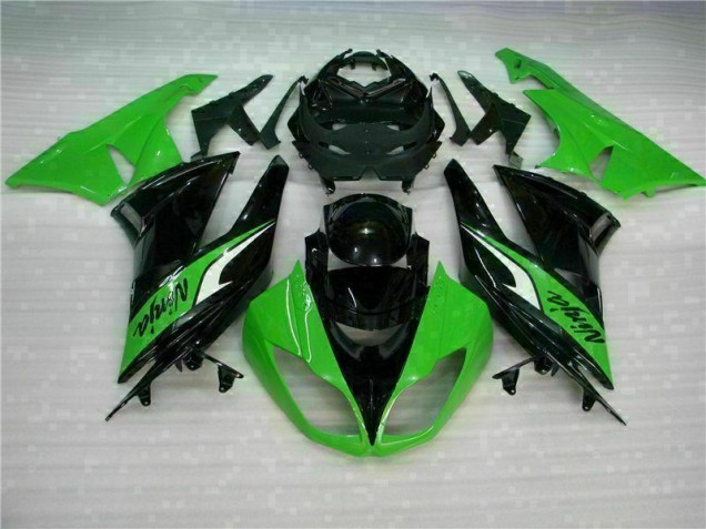 Carrosserie Moto ZX6R 2009-2012 - Noir Vert Vente en Gros Carrosserie Moto ZX6R 2009-2012 - Noir Vert Vente en Gros