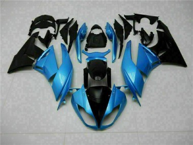 Carénage Moto ZX6R 2009-2012 - Bleu Noir Vente en Gros