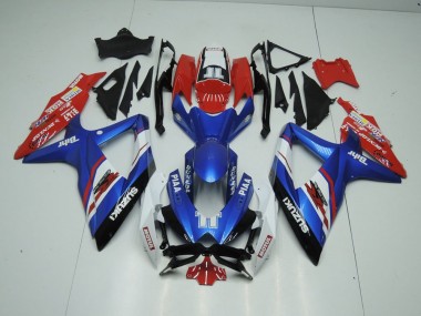 Carénage Moto GSXR 1000 K9 2009-2016 - Bleu et Rouge Vente en Gros