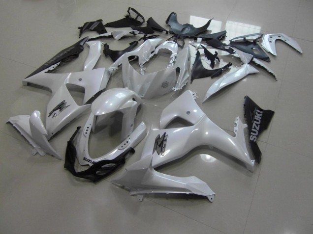 Carénage Moto GSXR 1000 K9 2009-2016 - Blanc Nacré et Noir Vente en Gros Carénage Moto GSXR 1000 K9 2009-2016 - Blanc Nacré et Noir Vente en Gros