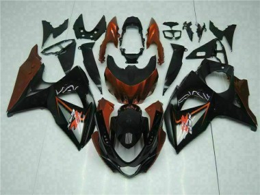 Carénages Moto GSXR 1000 K9 2009-2016 - Brun Noir Vente en Gros