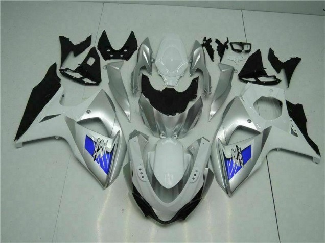 Carénage Moto GSXR 1000 K9 2009-2016 - Argent Blanc Vente en Gros Carénage Moto GSXR 1000 K9 2009-2016 - Argent Blanc Vente en Gros