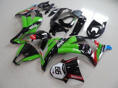 Carénage Moto ZX10R 2011-2015 - Vert Noir avec Number 66 Vente en Gros