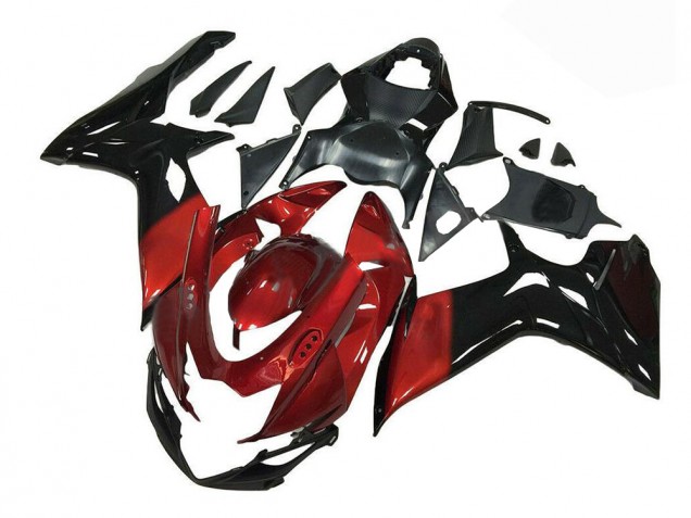 Carénage Moto GSXR 600 / 750 K11 2011-2024 - Rouge Noir Vente en Gros Carénage Moto GSXR 600 / 750 K11 2011-2024 - Rouge Noir Vente en Gros