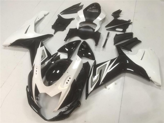 Carénages Moto GSXR 600 / 750 K11 2011-2024 - Noir Blanc Vente en Gros Carénages Moto GSXR 600 / 750 K11 2011-2024 - Noir Blanc Vente en Gros