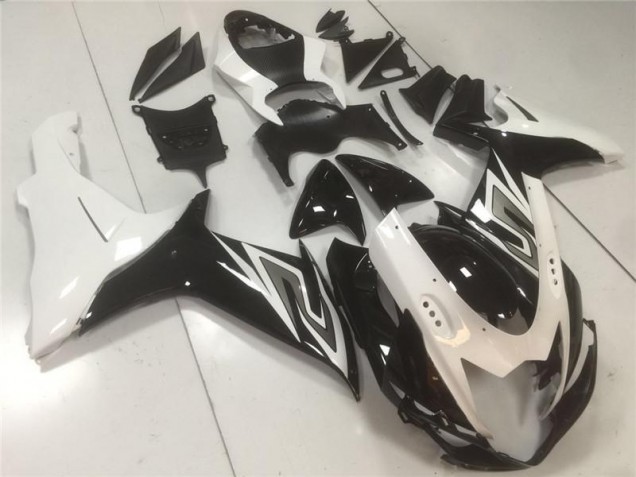 Carénages Moto GSXR 600 / 750 K11 2011-2024 - Noir Blanc Vente en Gros Carénages Moto GSXR 600 / 750 K11 2011-2024 - Noir Blanc Vente en Gros