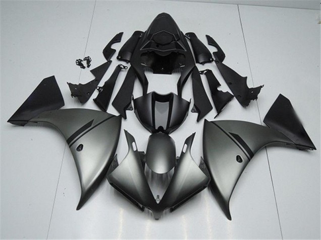 Carénage Moto R1 2012-2014 - Matte Gris Noir Vente en Gros Carénage Moto R1 2012-2014 - Matte Gris Noir Vente en Gros