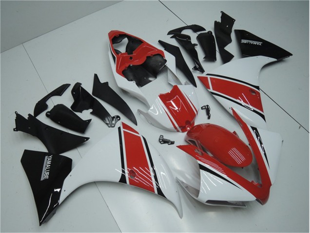 Carénage Moto R1 2012-2014 - Blanc Rouge Noir Vente en Gros Carénage Moto R1 2012-2014 - Blanc Rouge Noir Vente en Gros