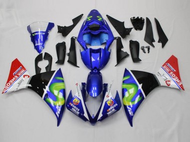 Carénage Moto R1 2012-2014 - Bleu Blanc Noir Rouge Vente en Gros