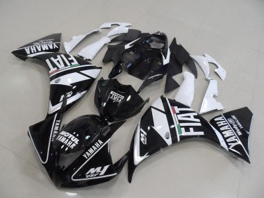 Carénages Moto R1 2012-2014 - Noir Blanc Fiat Vente en Gros
