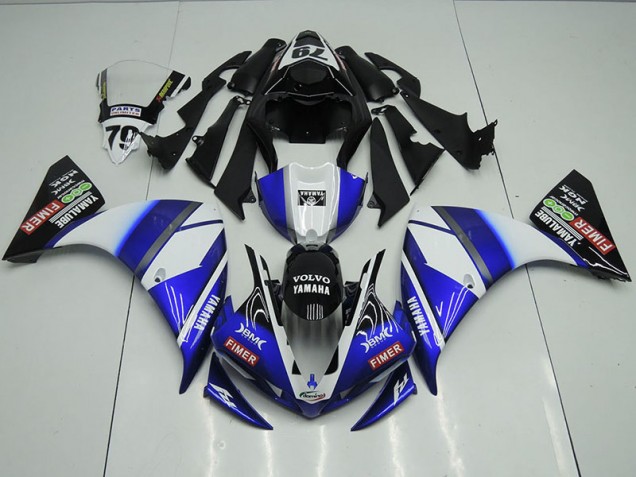 Carénage Moto R1 2012-2014 - Bleu Noir Sterilgarda Vente en Gros