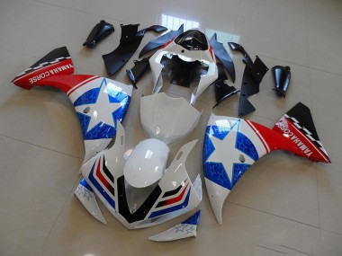 Carénage Moto R1 2012-2014 - Blanc Noir Ducati Star Vente en Gros