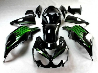 Carénage Moto ZX14R ZZR 1400 2012-2021 - Noir Vert Vente en Gros