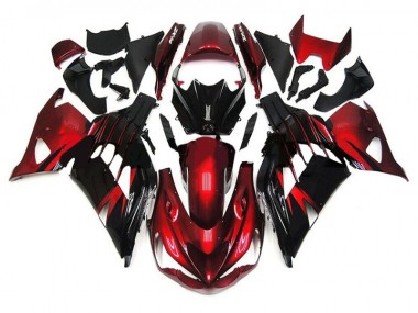 Carénage Moto ZX14R ZZR 1400 2012-2021 - Rouge Noir Vente en Gros