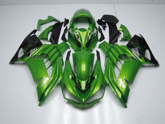 Carénage Moto ZX14R ZZR 1400 2012-2021 - Vert Flamme Vente en Gros Carénage Moto ZX14R ZZR 1400 2012-2021 - Vert Flamme Vente en Gros