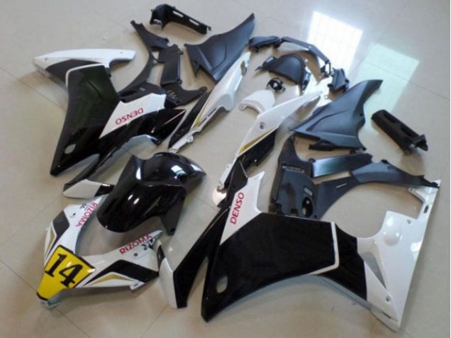 Carénage Moto CBR 500 RR 2013-2015 - Noir Blanc Denso Rizoma 14 Vente en Gros Carénage Moto CBR 500 RR 2013-2015 - Noir Blanc Denso Rizoma 14 Vente en Gros