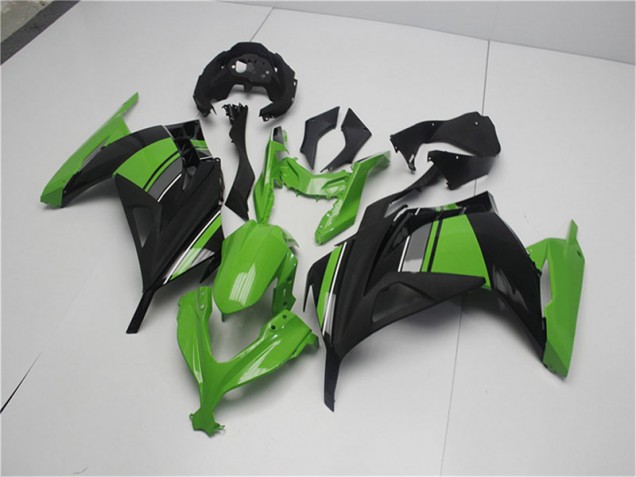 Carénages Moto EX300 2013-2016 - Vert Noir Vente en Gros Carénages Moto EX300 2013-2016 - Vert Noir Vente en Gros