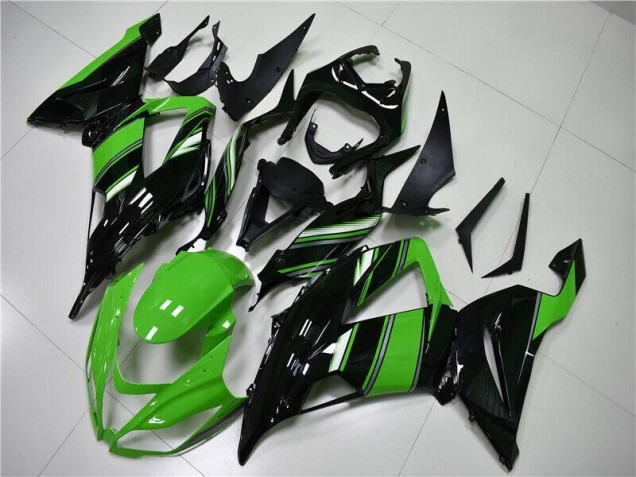 Carénage Moto ZX6R 2013-2018 - Vert Noir Vente en Gros Carénage Moto ZX6R 2013-2018 - Vert Noir Vente en Gros